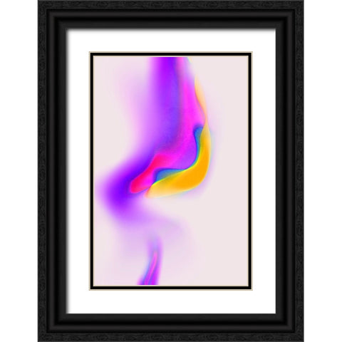 Space No 1 Black Ornate Wood Framed Art Print with Double Matting by Treechild