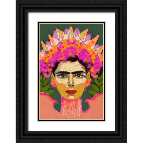 The Sense Of Colors Black Ornate Wood Framed Art Print with Double Matting by Treechild