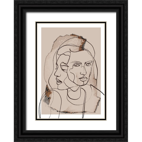 Time Whispers Black Ornate Wood Framed Art Print with Double Matting by Treechild