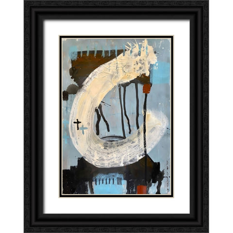 Fresh Start 4 Black Ornate Wood Framed Art Print with Double Matting by Raposo, Afranio