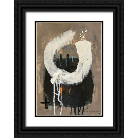 Fresh Start 3 Black Ornate Wood Framed Art Print with Double Matting by Raposo, Afranio