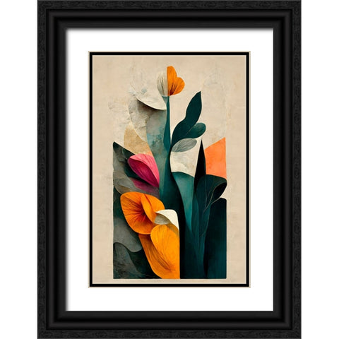 In The Garden Black Ornate Wood Framed Art Print with Double Matting by Treechild