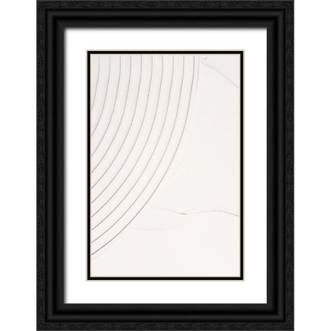 Mud Texture 08 Black Ornate Wood Framed Art Print with Double Matting by Pictufy Studio III