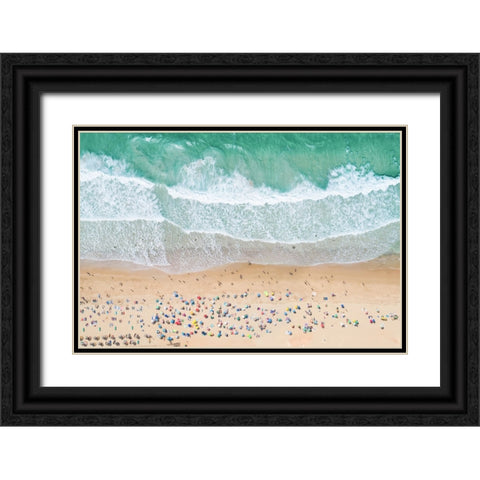Summer Beach Black Ornate Wood Framed Art Print with Double Matting by Pienaar, Kathrin