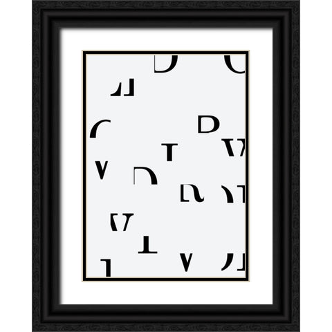 World Black Ornate Wood Framed Art Print with Double Matting by Grace Agustin, Wendy