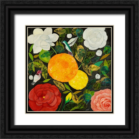 Marigold Black Ornate Wood Framed Art Print with Double Matting by Ri, Isabelle