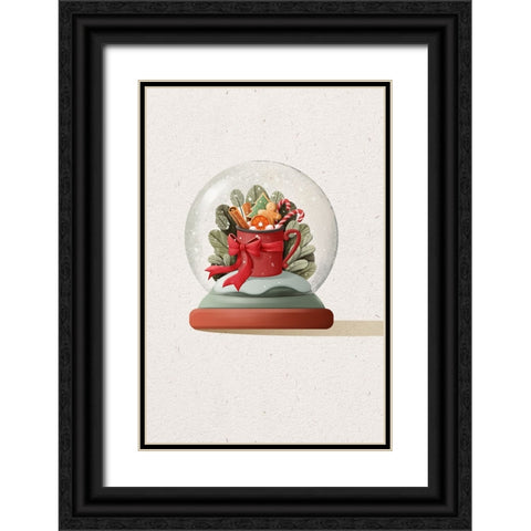 Crystal Ball Black Ornate Wood Framed Art Print with Double Matting by Thai, Xuan