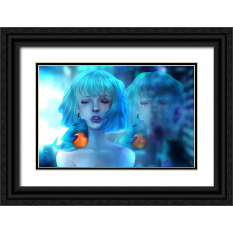 Love for Dragon Ball Z Black Ornate Wood Framed Art Print with Double Matting by Griesel, Jolene
