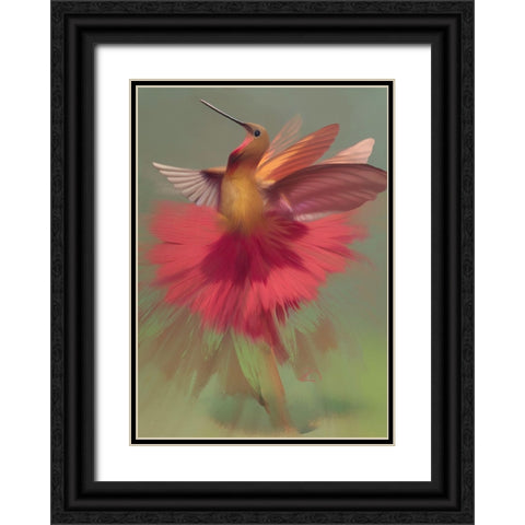Ecstasy of Flight Black Ornate Wood Framed Art Print with Double Matting by Day, Ruth