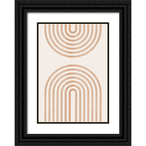 Rainbow Lines 2 Black Ornate Wood Framed Art Print with Double Matting by Pienaar, Kathrin