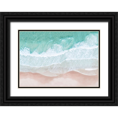 Aerial Ocean Black Ornate Wood Framed Art Print with Double Matting by Pienaar, Kathrin