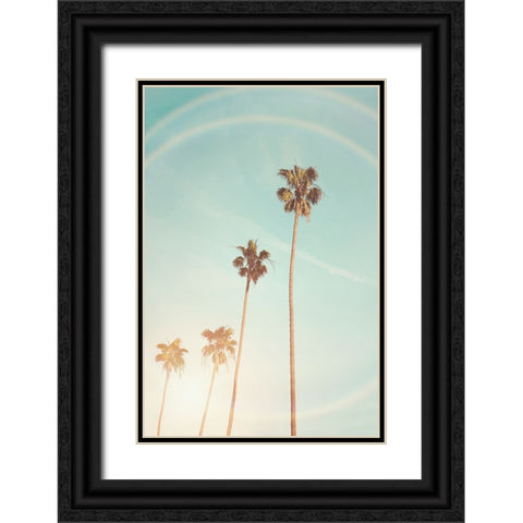 Sunny Cali Palm Tree Black Ornate Wood Framed Art Print with Double Matting by Pienaar, Kathrin