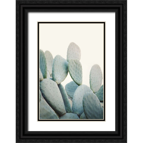 Pastel Cacti Black Ornate Wood Framed Art Print with Double Matting by Pienaar, Kathrin