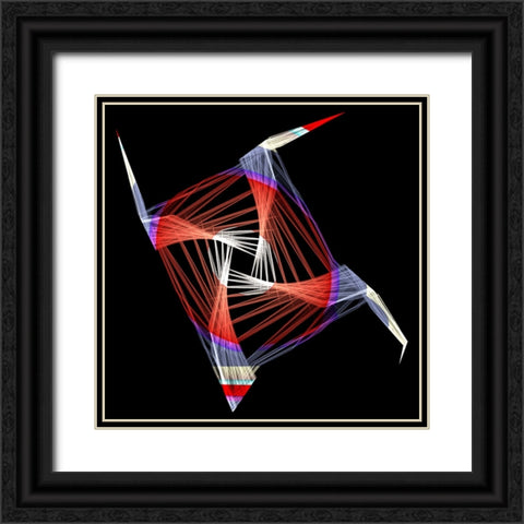 Handshakes Black Ornate Wood Framed Art Print with Double Matting by Mystic Number