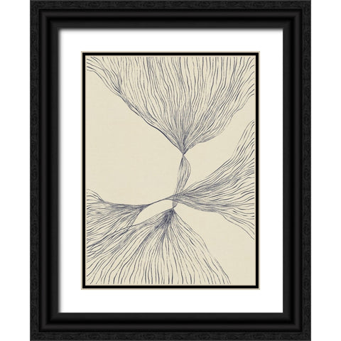 Interaction #2 Black Ornate Wood Framed Art Print with Double Matting by Galitsyna, Alisa