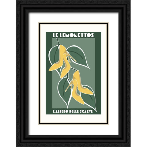 Shoe tree 2 Black Ornate Wood Framed Art Print with Double Matting by Manovski, Sarah