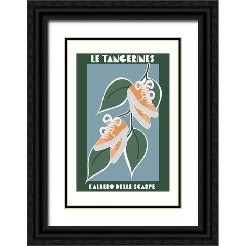 Shoe tree 2 Black Ornate Wood Framed Art Print with Double Matting by Manovski, Sarah