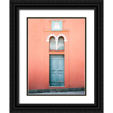 The Capri door Black Ornate Wood Framed Art Print with Double Matting by Zwart, Raisa