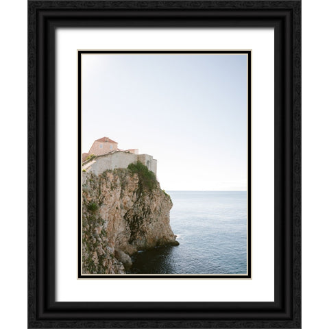 Dubrovnik lookout Black Ornate Wood Framed Art Print with Double Matting by Zwart, Raisa