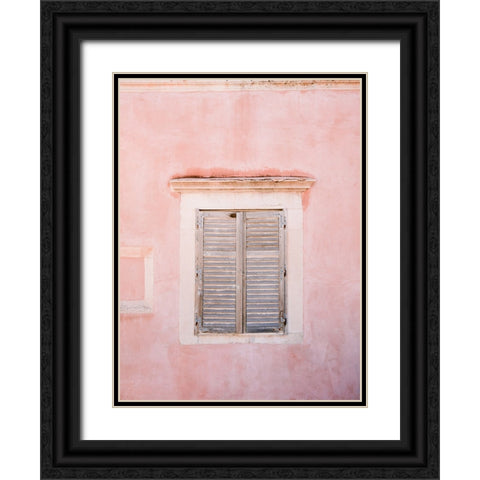 Dubrovnik Pink Black Ornate Wood Framed Art Print with Double Matting by Zwart, Raisa