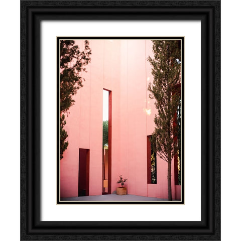 Muralla Roja Black Ornate Wood Framed Art Print with Double Matting by Zwart, Raisa