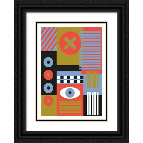 Stranger Black Ornate Wood Framed Art Print with Double Matting by Ortiz, Sergio