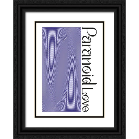 Love Black Ornate Wood Framed Art Print with Double Matting by Ortiz, Sergio