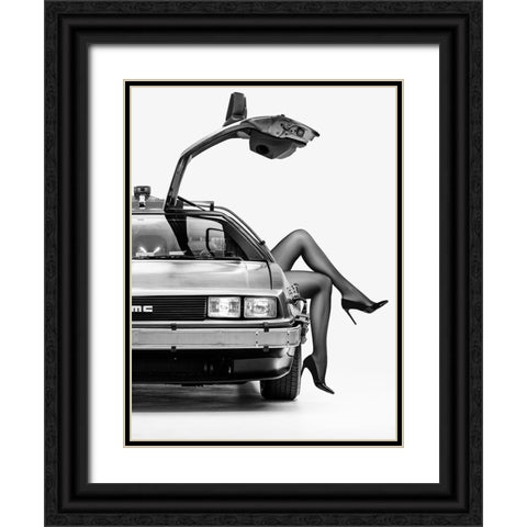The Future Is Female: Part 3 Black Ornate Wood Framed Art Print with Double Matting by Drake, David