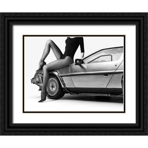 The Future Is Female: Part 2 Black Ornate Wood Framed Art Print with Double Matting by Drake, David