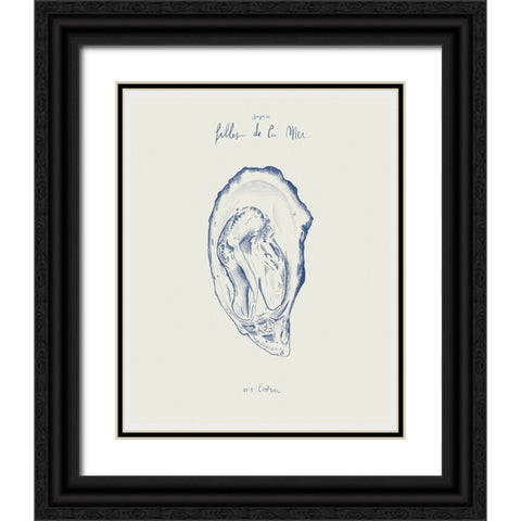 Filles de la mer n.1 - LaÂ€Â™ostrica Black Ornate Wood Framed Art Print with Double Matting by Mora, Giulia