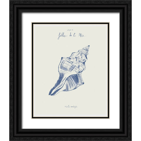Filles de la mer n.2 - La conchiglia Black Ornate Wood Framed Art Print with Double Matting by Mora, Giulia