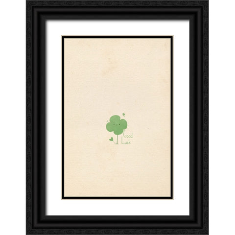 Good luck Black Ornate Wood Framed Art Print with Double Matting by Thai, Xuan