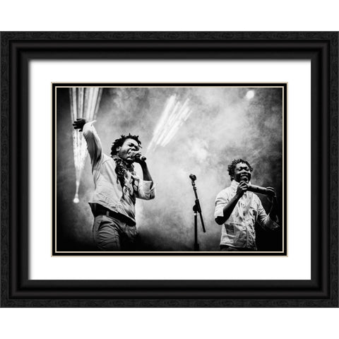 Herencia De Timbiquas Black Ornate Wood Framed Art Print with Double Matting by Gomez, Paul
