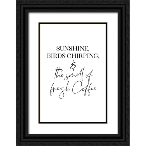 The perfect morning ritual Black Ornate Wood Framed Art Print with Double Matting by Laiz Blursbyai, Rosana