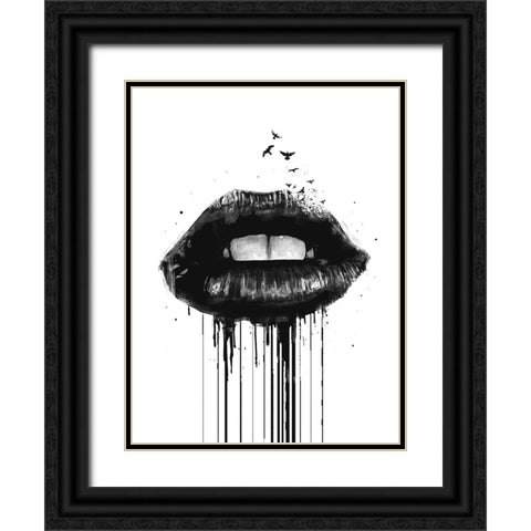 Dead Love Black Ornate Wood Framed Art Print with Double Matting by Solti, Balazs