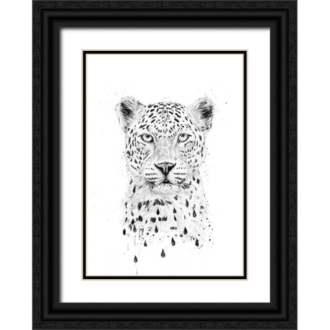 Raining again Black Ornate Wood Framed Art Print with Double Matting by Solti, Balazs