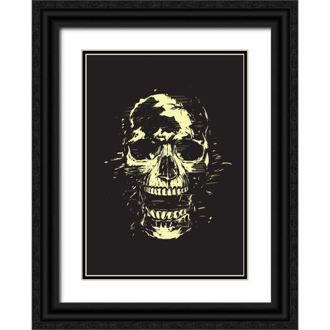 Scream Black Ornate Wood Framed Art Print with Double Matting by Solti, Balazs