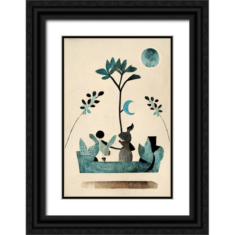 My Fantastic Journey Black Ornate Wood Framed Art Print with Double Matting by Treechild