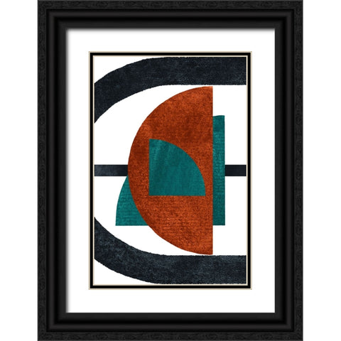 Geometric wall art Black Ornate Wood Framed Art Print with Double Matting by Corbu, Iuliana