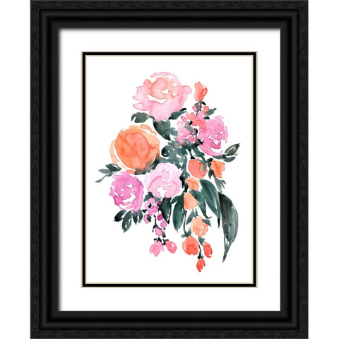 Heidi bouquet Black Ornate Wood Framed Art Print with Double Matting by Laiz Blursbyai, Rosana