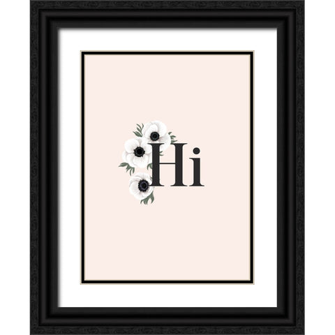 Anemone Hi Black Ornate Wood Framed Art Print with Double Matting by Laiz Blursbyai, Rosana