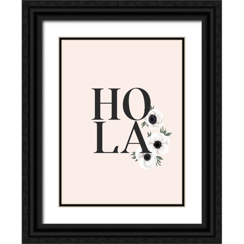 Anemone Hola II Black Ornate Wood Framed Art Print with Double Matting by Laiz Blursbyai, Rosana