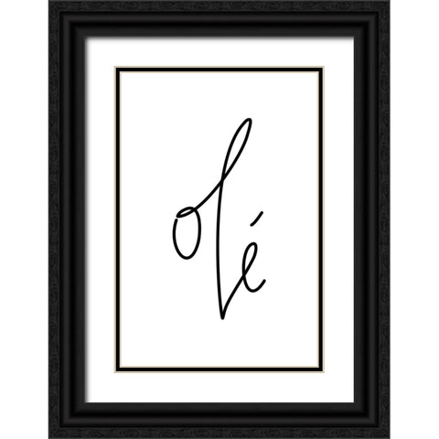 OlAc spanish hurrah! Black Ornate Wood Framed Art Print with Double Matting by Laiz Blursbyai, Rosana