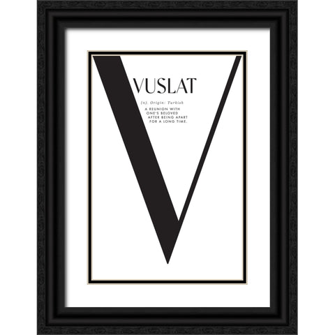 Vuslat definition - reunion with your loved ones Black Ornate Wood Framed Art Print with Double Matting by Laiz Blursbyai, Rosana