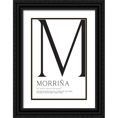 MorriApa definition Black Ornate Wood Framed Art Print with Double Matting by Laiz Blursbyai, Rosana