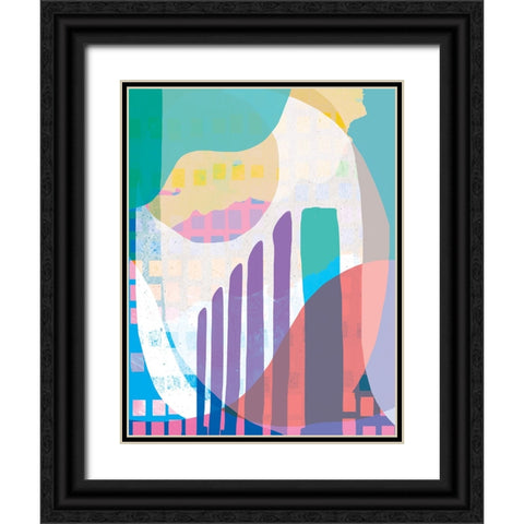 Colorful City Black Ornate Wood Framed Art Print with Double Matting by Demir, Aylin