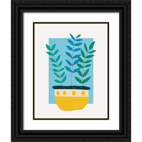 Plant a Blue Sky Black Ornate Wood Framed Art Print with Double Matting by Demir, Aylin