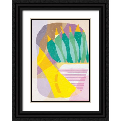 Plant in the Sun Black Ornate Wood Framed Art Print with Double Matting by Demir, Aylin