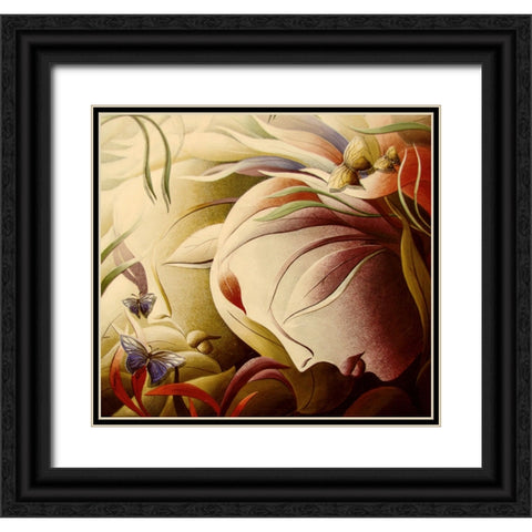 Mother Nature Black Ornate Wood Framed Art Print with Double Matting by Mukherjee, Dhananjoy