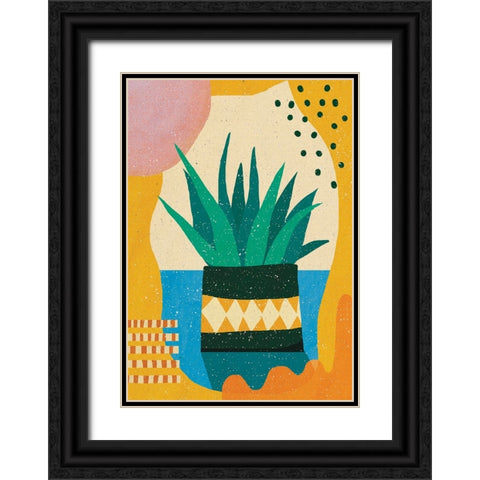 The Orange Day Black Ornate Wood Framed Art Print with Double Matting by Demir, Aylin